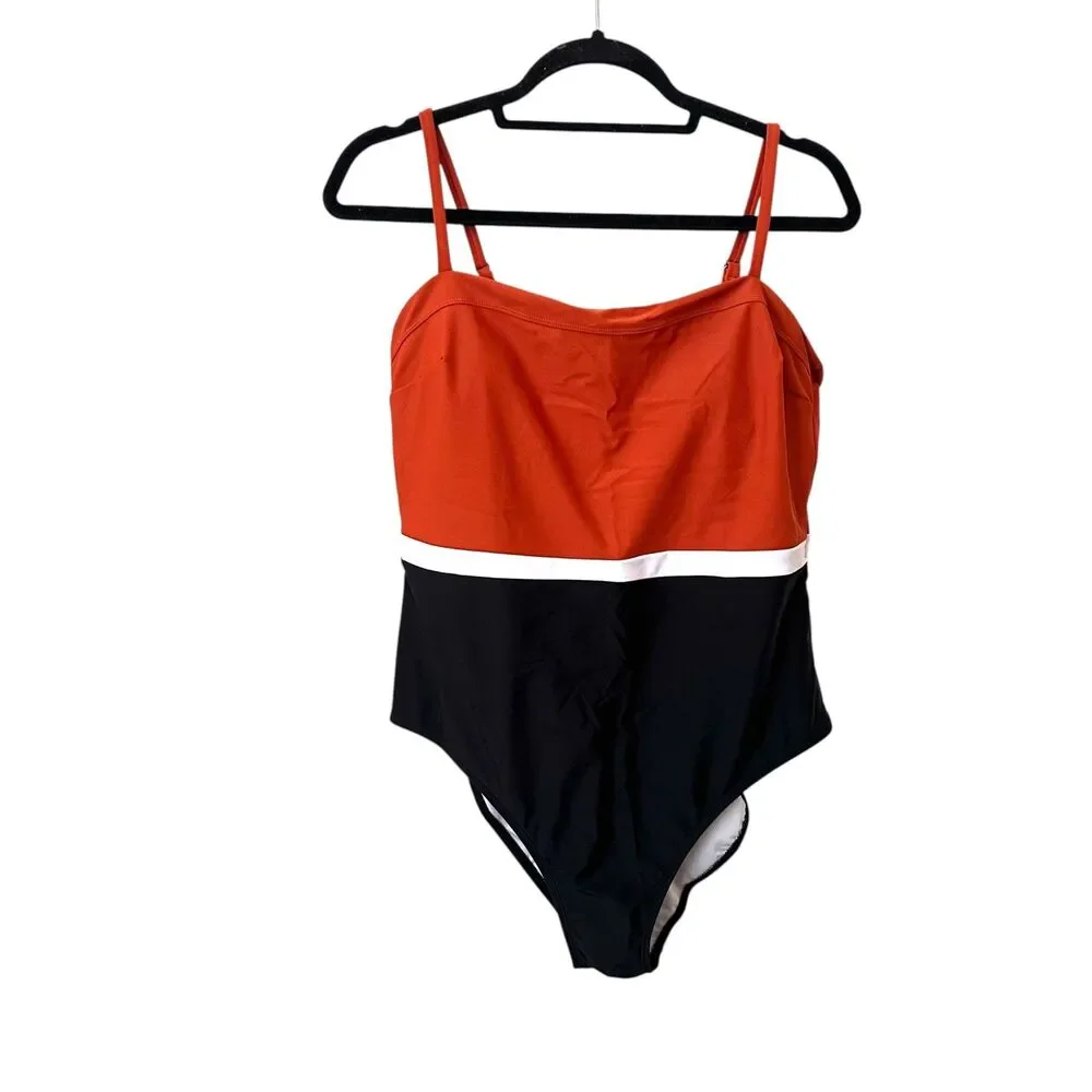 CUPSHE Colorblock Colombia‎ Coast One Piece NWT XL